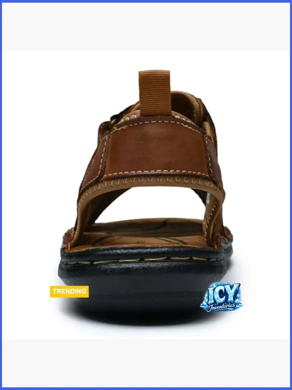 Premium Leather Sandals - Roman Style Open Toe Fisherman Sandals with Cushioned